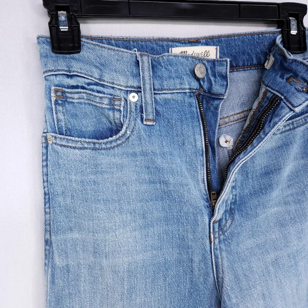 Madewell Jeans 11" High-Rise Flare Women's Size 24 Medium Wash Stretch - Picture 5 of 14
